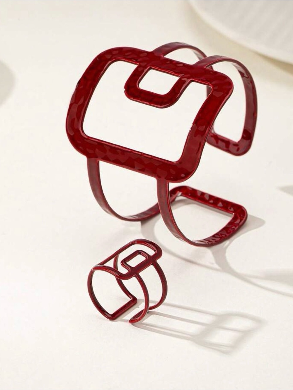 Red  Bracelet & Ring Set